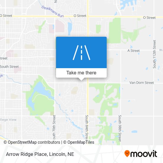 Mapa de Arrow Ridge Place