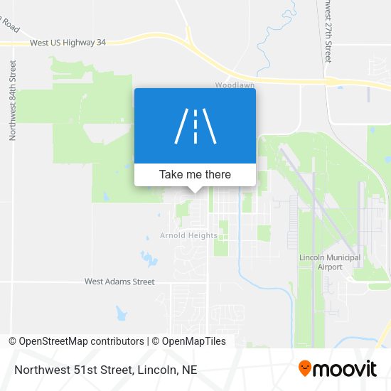 Northwest 51st Street map