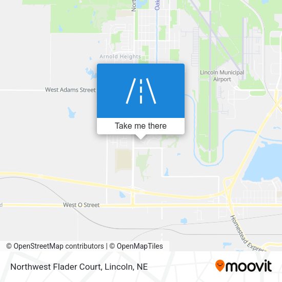 Northwest Flader Court map