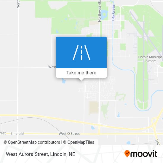 West Aurora Street map