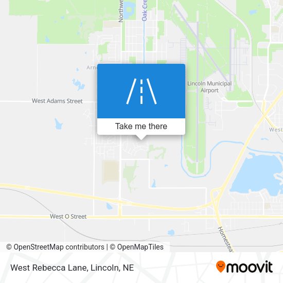 Mapa de West Rebecca Lane