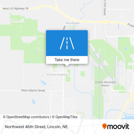 Northwest 46th Street map