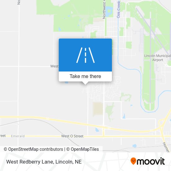 West Redberry Lane map