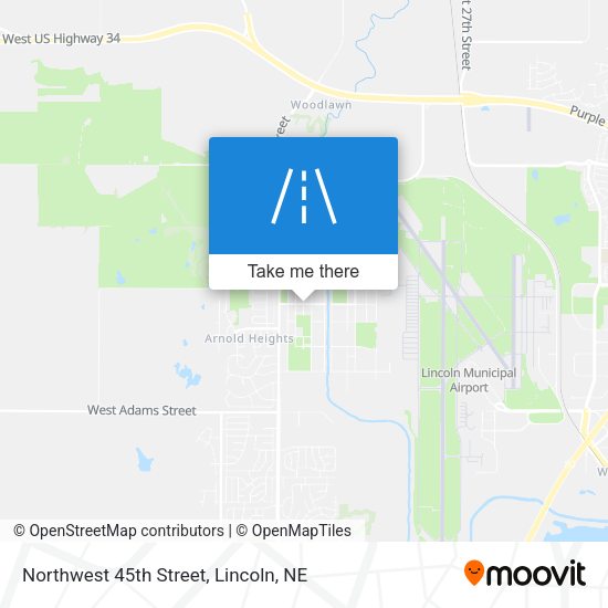 Northwest 45th Street map