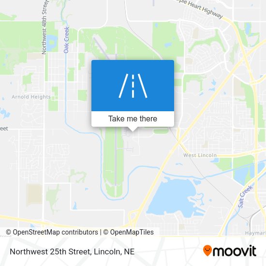 Mapa de Northwest 25th Street