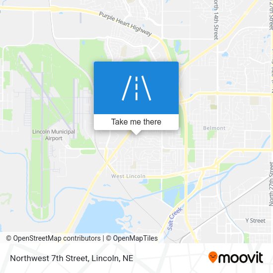 Northwest 7th Street map