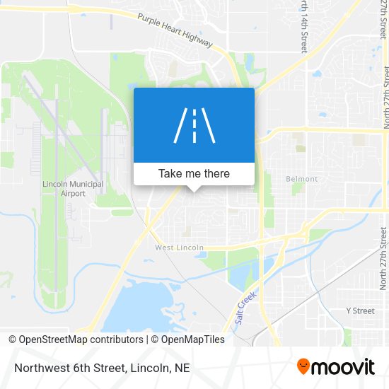 Mapa de Northwest 6th Street
