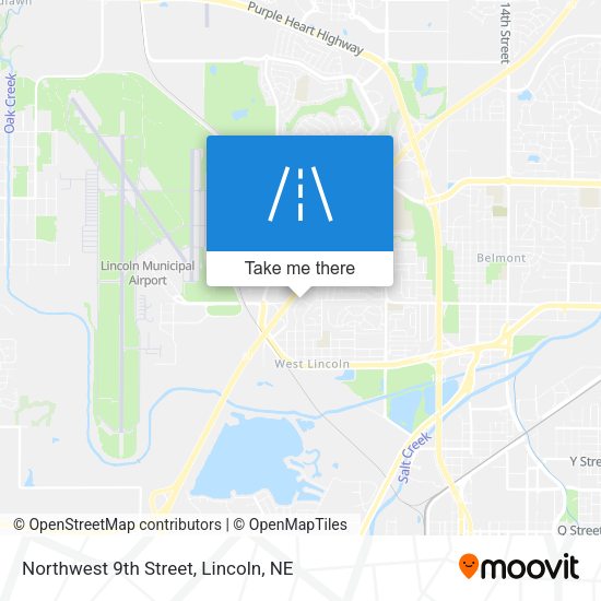 Mapa de Northwest 9th Street