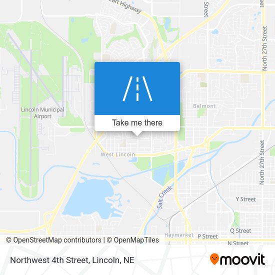 Northwest 4th Street map