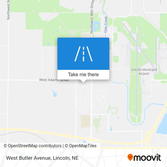 West Butler Avenue map