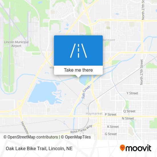 Oak Lake Bike Trail map