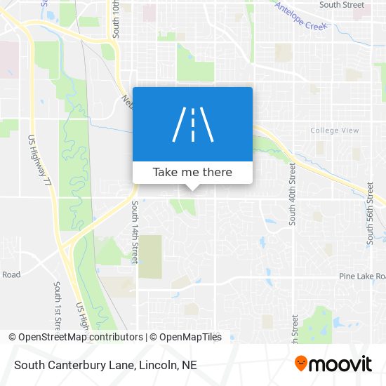 South Canterbury Lane map