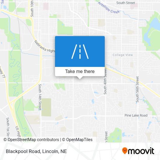 Mapa de Blackpool Road