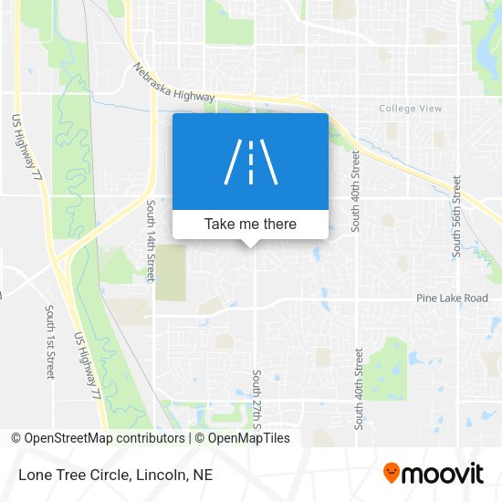 Mapa de Lone Tree Circle