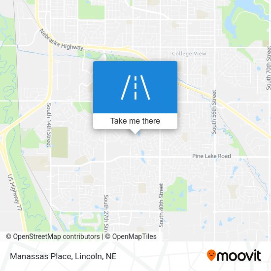 Mapa de Manassas Place