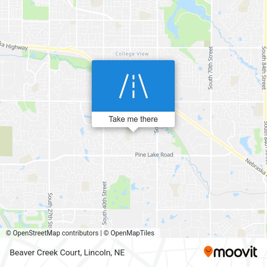 Mapa de Beaver Creek Court