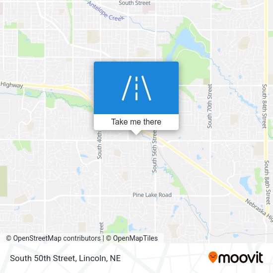 Mapa de South 50th Street