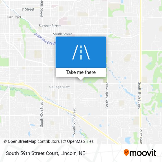 South 59th Street Court map
