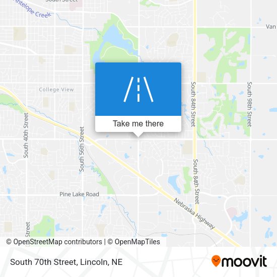 Mapa de South 70th Street