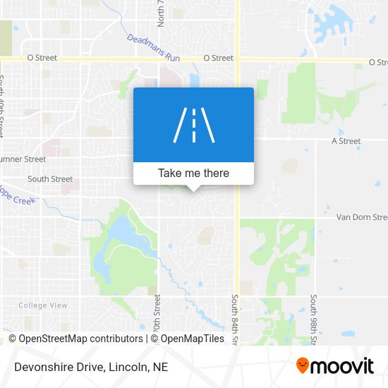 Mapa de Devonshire Drive