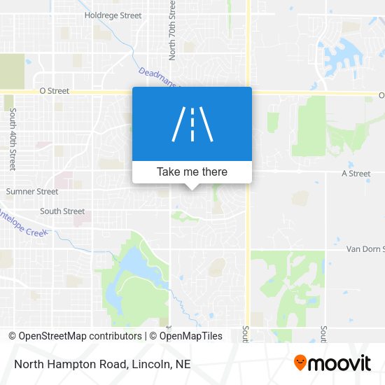 North Hampton Road map