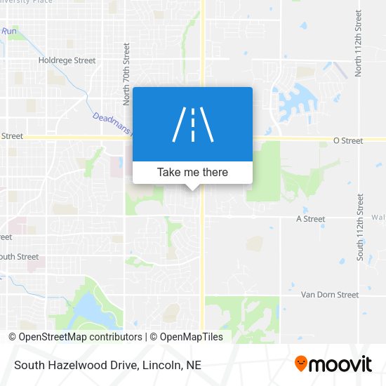 South Hazelwood Drive map