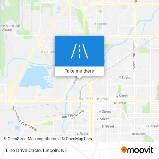 Line Drive Circle map