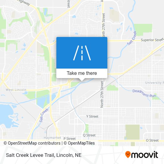 Salt Creek Levee Trail map