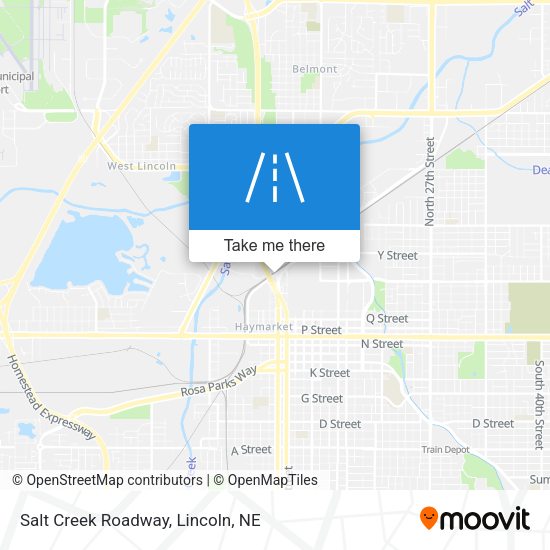 Salt Creek Roadway map