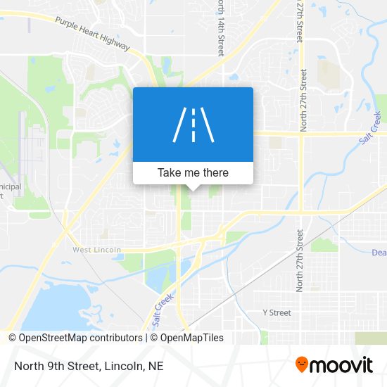 Mapa de North 9th Street