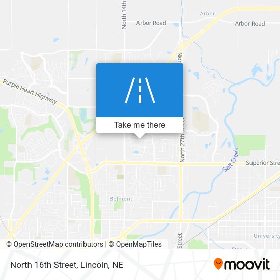 Mapa de North 16th Street