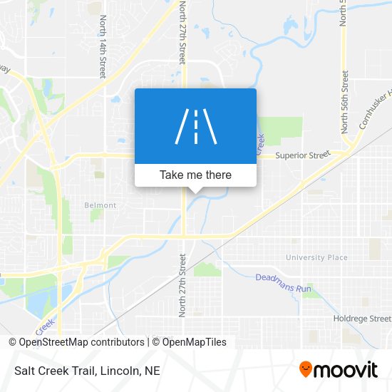 Mapa de Salt Creek Trail
