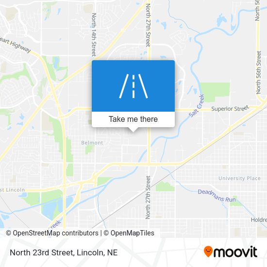Mapa de North 23rd Street