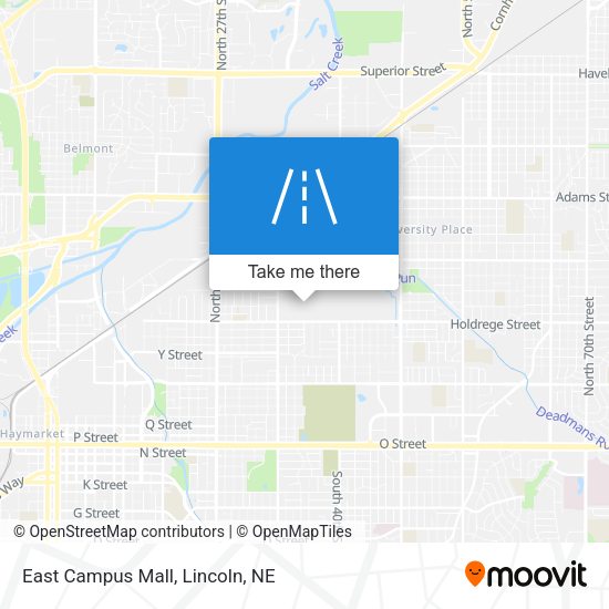 Mapa de East Campus Mall
