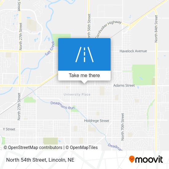 Mapa de North 54th Street