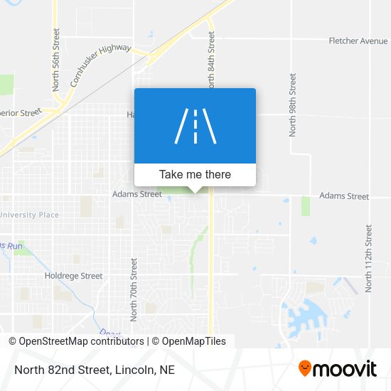 North 82nd Street map