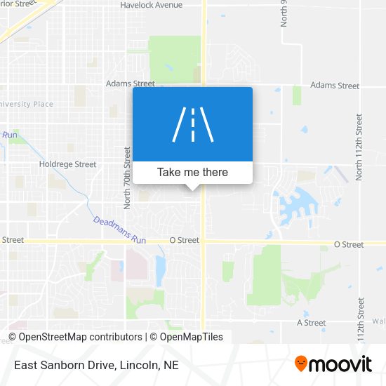 Mapa de East Sanborn Drive