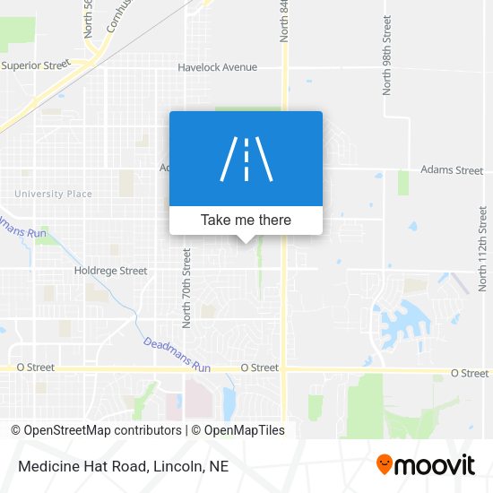 Medicine Hat Road map