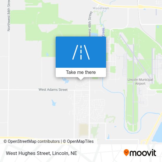 West Hughes Street map