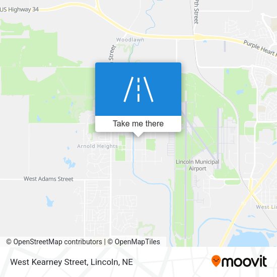 West Kearney Street map