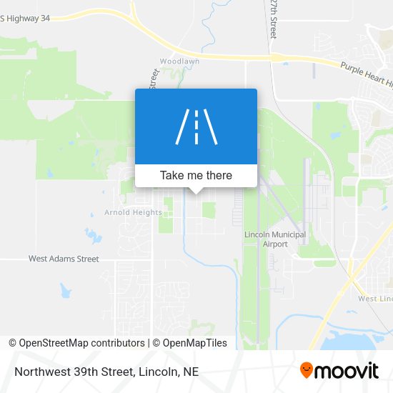 Northwest 39th Street map