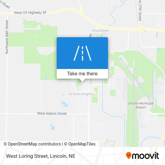 West Loring Street map