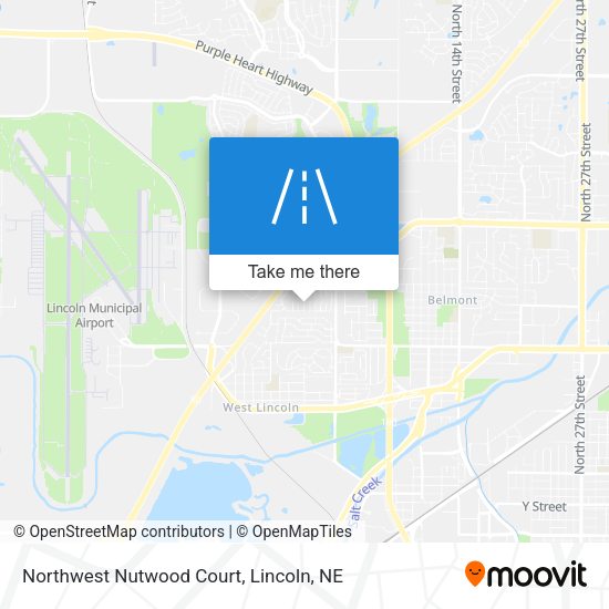 Northwest Nutwood Court map