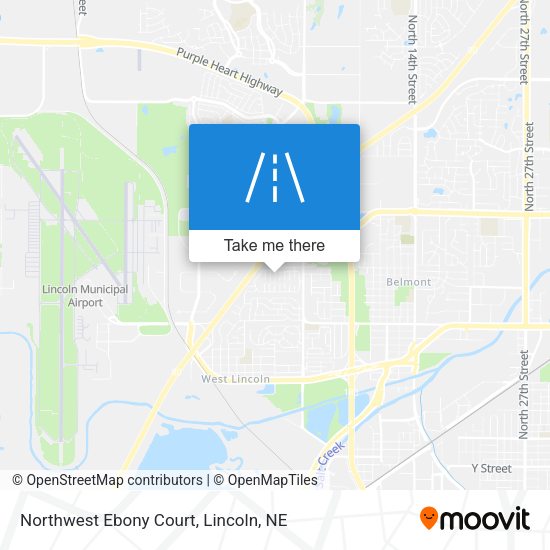 Mapa de Northwest Ebony Court