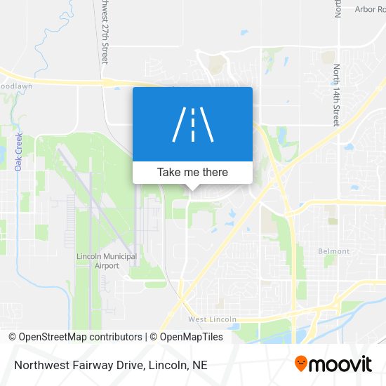Northwest Fairway Drive map