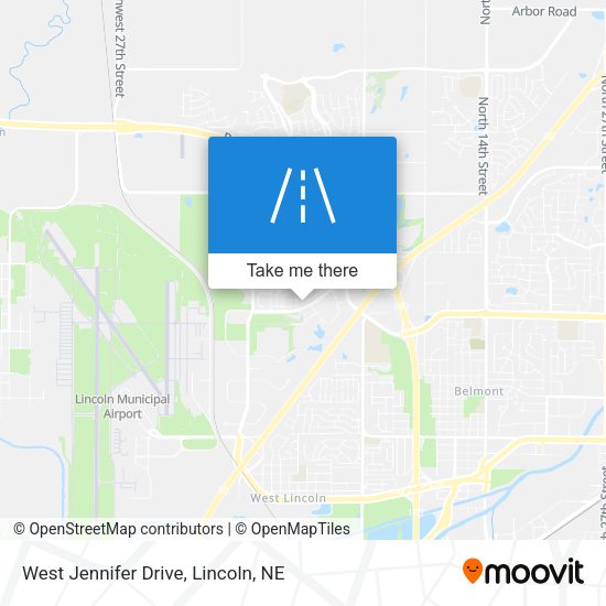 Mapa de West Jennifer Drive