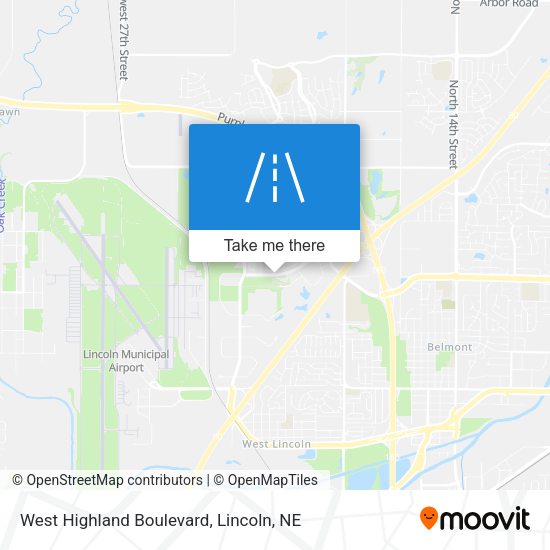 West Highland Boulevard map