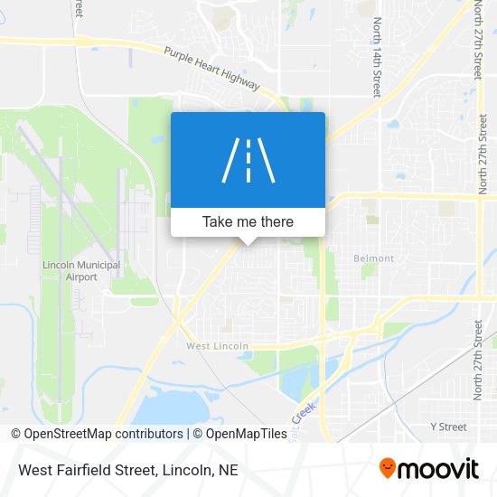 West Fairfield Street map