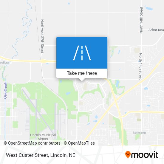 West Custer Street map