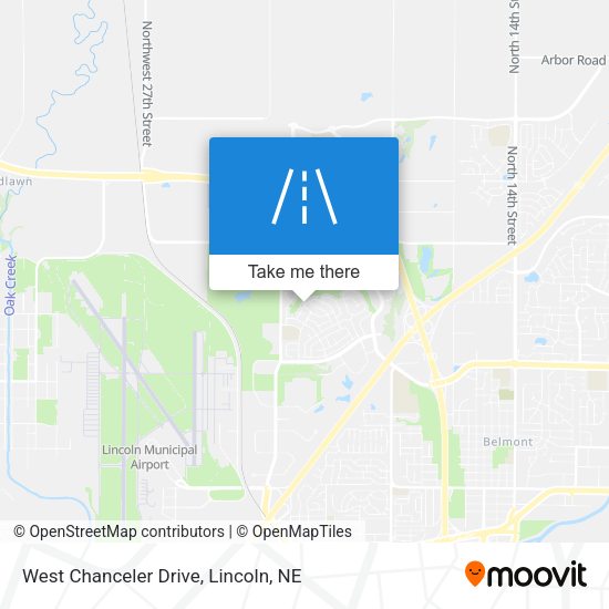 West Chanceler Drive map